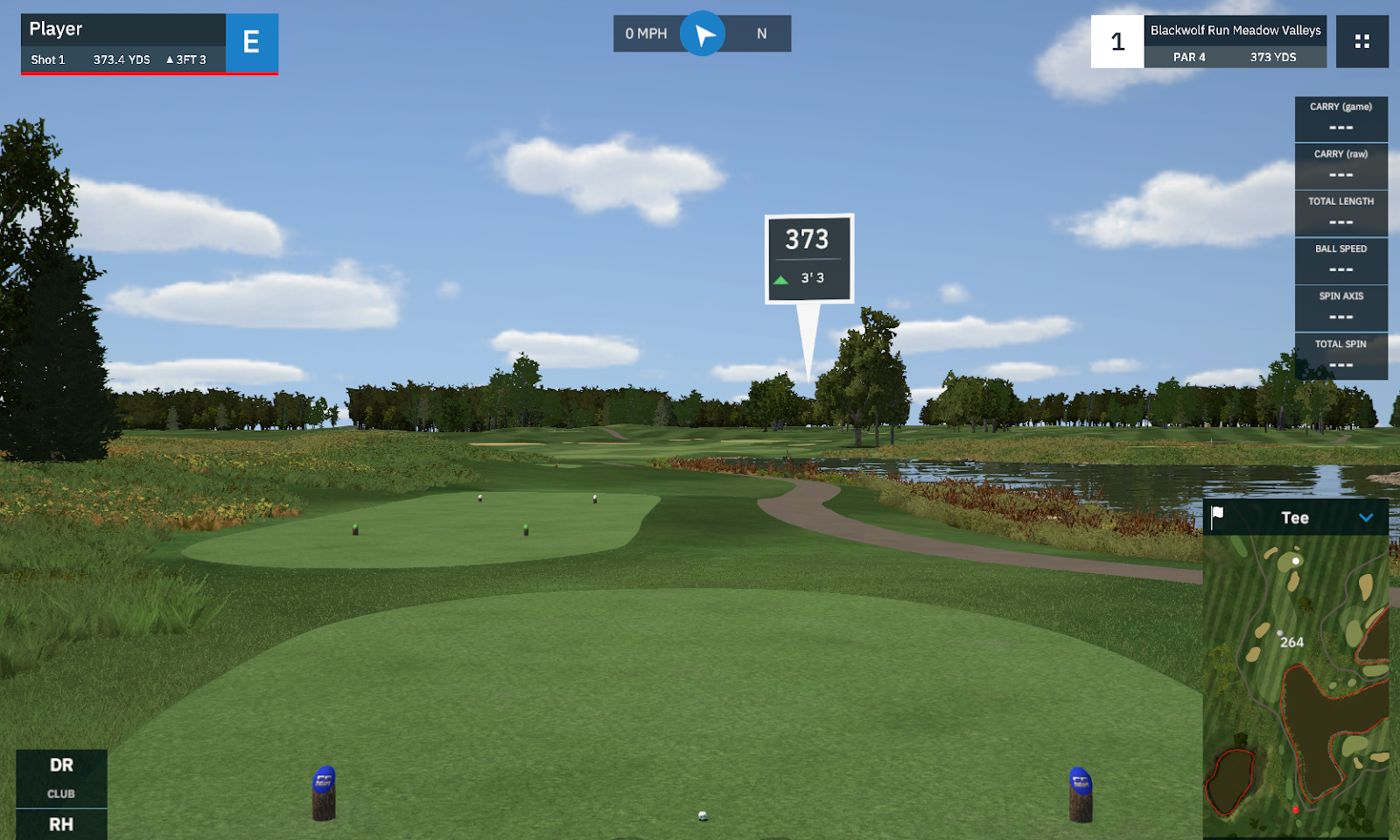 Screenshot of GSPro Golf Simulator Software