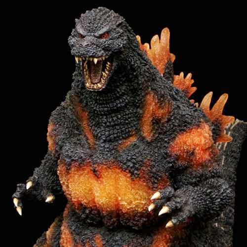 x plus gigantic series burning godzilla