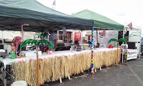 The BBQ teams usually put some love not only into what they are cooking, but even in decorating their booth