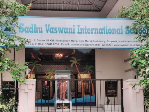 Sadhu Vaswani International School, Budhyadev Mandir Marg, Palm Beach, Sector 15, Sanpada, Navi Mumbai, Maharashtra 400705, India, International_School, state MH