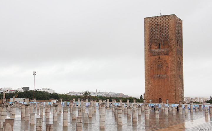 Tour Hassan, Rabat, Maroc.