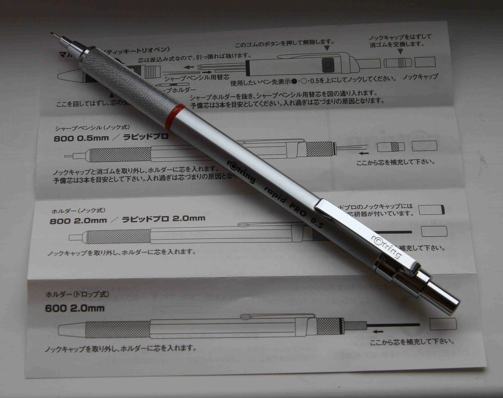 DMP - Dave's Mechanical Pencils: Rotring Rapid Pro Mechanical Pencil Review