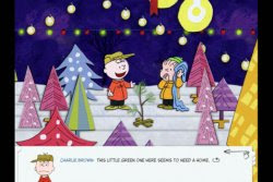 Scene from Loud Crow's A Charlie Brown Christmas App