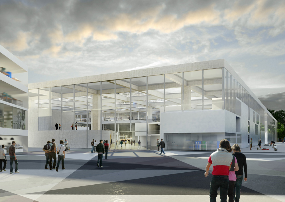 New engineering school in France design by OMA_#architecture