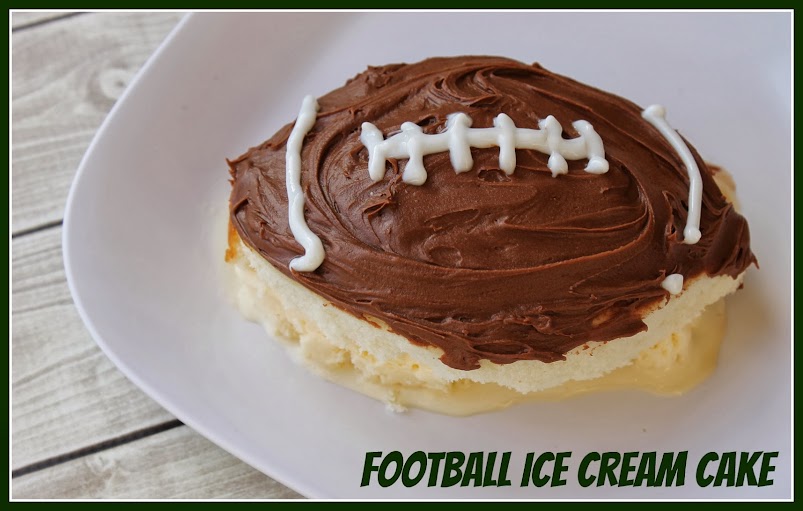 Game Day Goodies: Football Ice Cream Cake Recipe #GameTimeGoodies