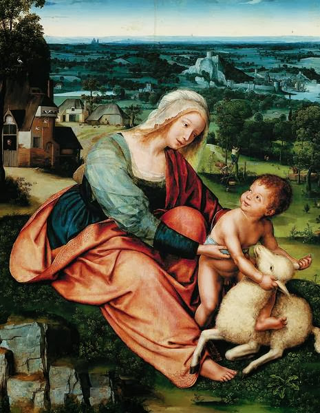 Quentin Massys - Madonna and Child with the Lamb (1513)