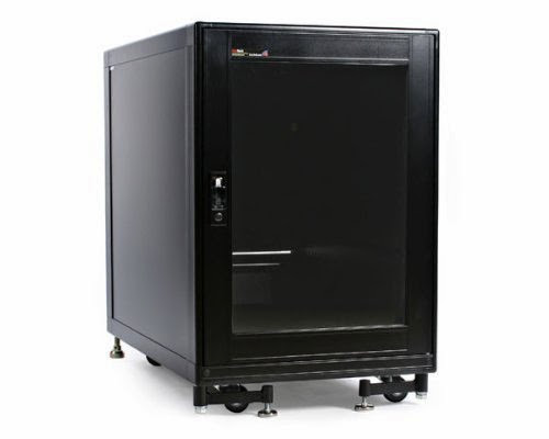  StarTech.com 15U 19-Inch Black Server Rack Cabinet with Fans 2636CABINET (Black)