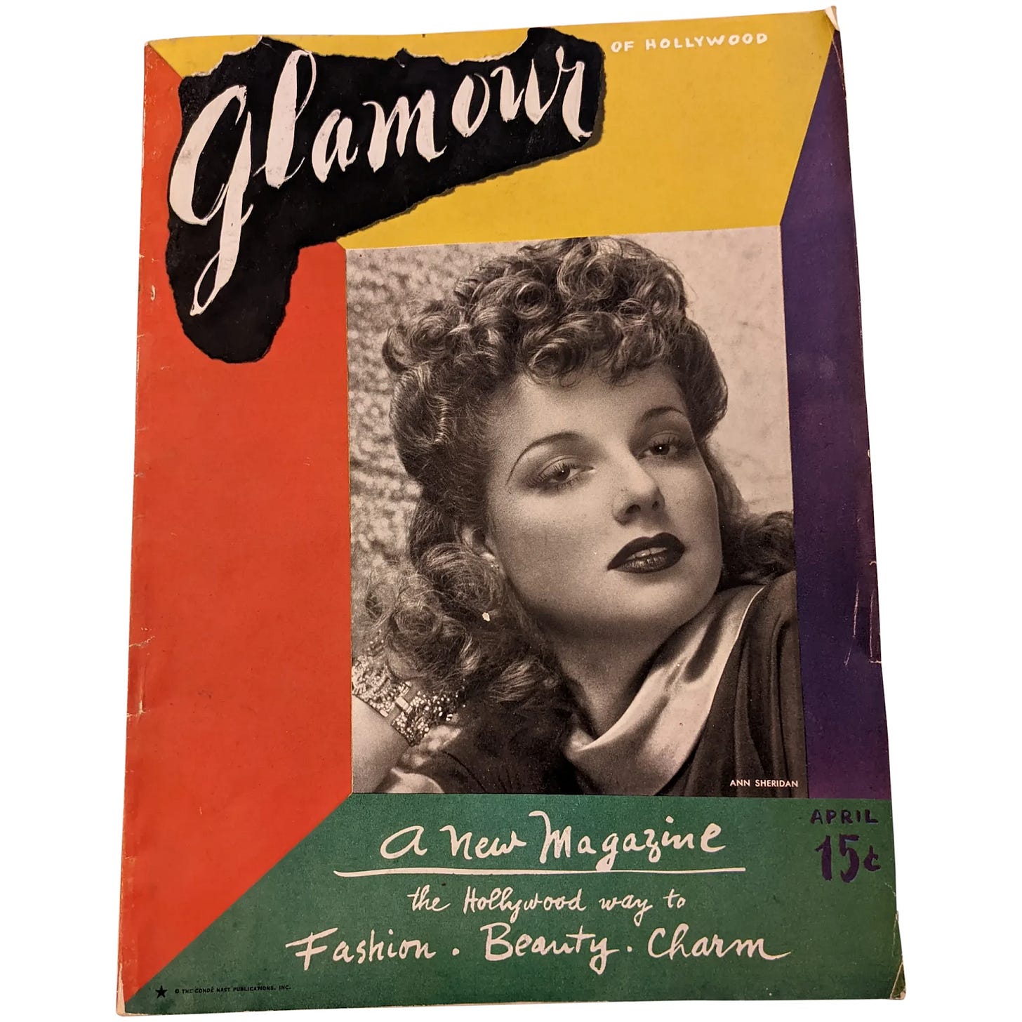 the first issue of Glamour Magazine for History of Glamour Magazine