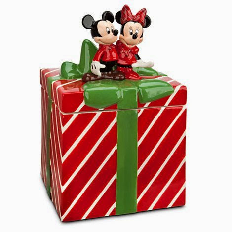  Mickey and Minnie Mouse Christmas Holiday Cookie Jar