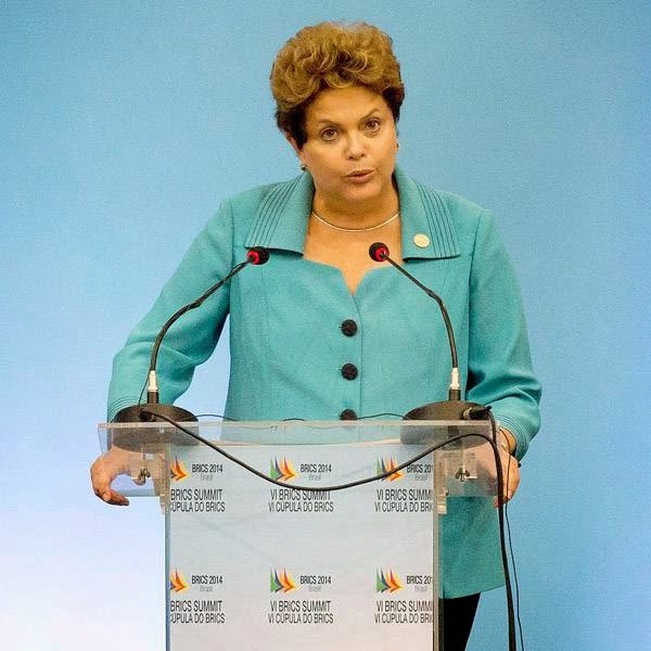  "We took the historic decision to create the BRICS bank and the reserve agreement - an important contribution to reconfigure the system of international economic governance," Brazilian President Dilma Rousseff said at a summit in the northeastern seaside city of Fortaleza.