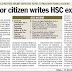 Senior citizen in Mumbai writes HSC exam
