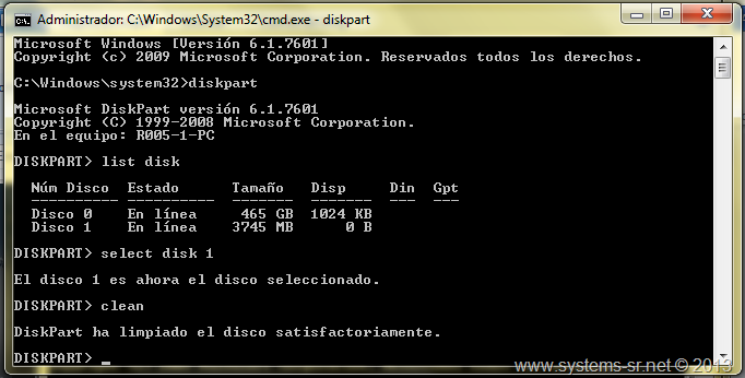 Usb booteable desde Cmd, para instalaciones de Windows Usb booteable desde Cmd, para instalaciones de Windows