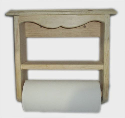  Pine Paper Towel Holder (Wall Mounted) (Unfinished)
