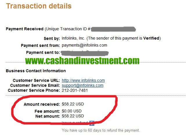 first earnings from infolinks first earnings from infolinks
