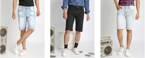 Nên chọn mua quần shorts jeans nam ở các thương hiệu uy tín