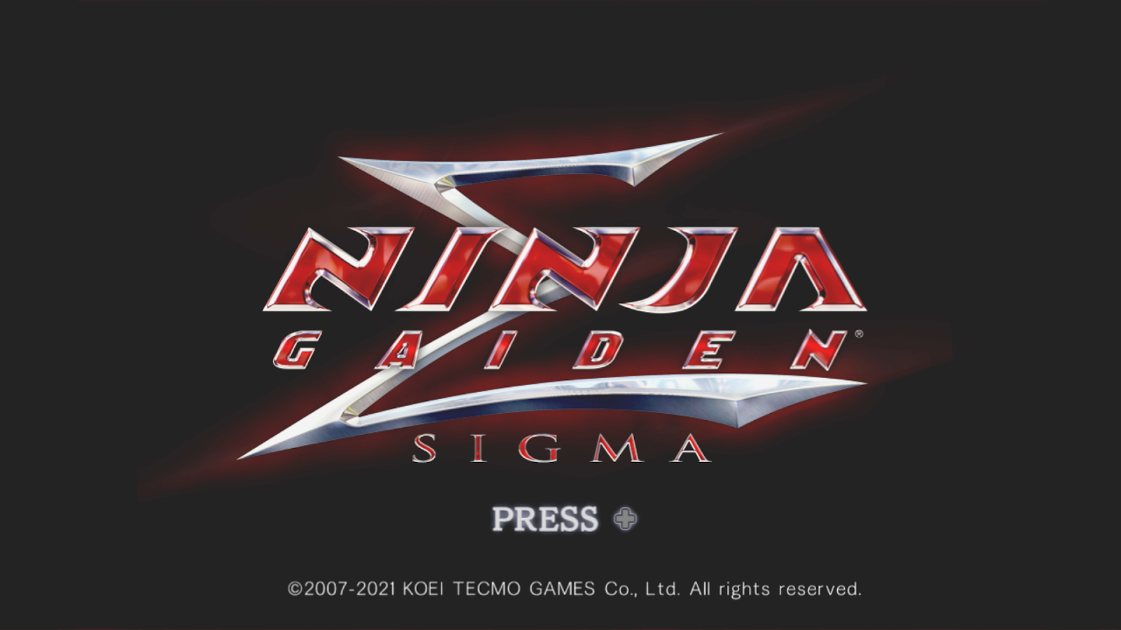 ninja gaiden master collection sigma title screen
