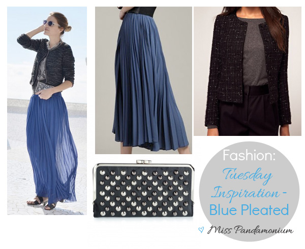 Tuesday Inspiration, Blue Pleated, how to, copia il look