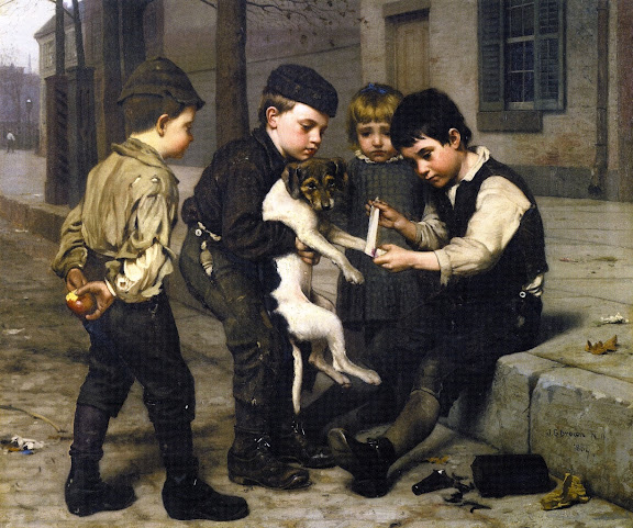 John George Brown - The Wounded Playfellow