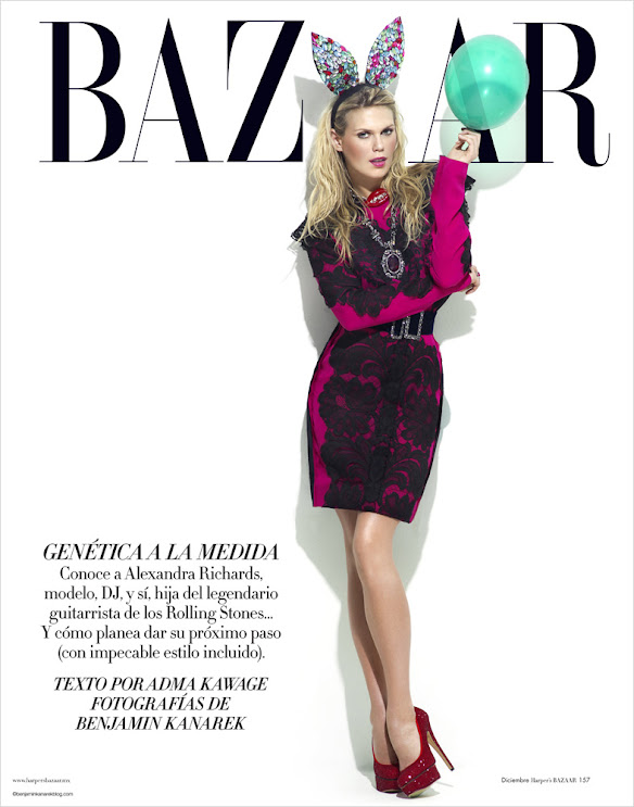 Alexandra Richards Harper’s Bazaar México December 2012