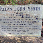 Grave stone of Allan John Smith