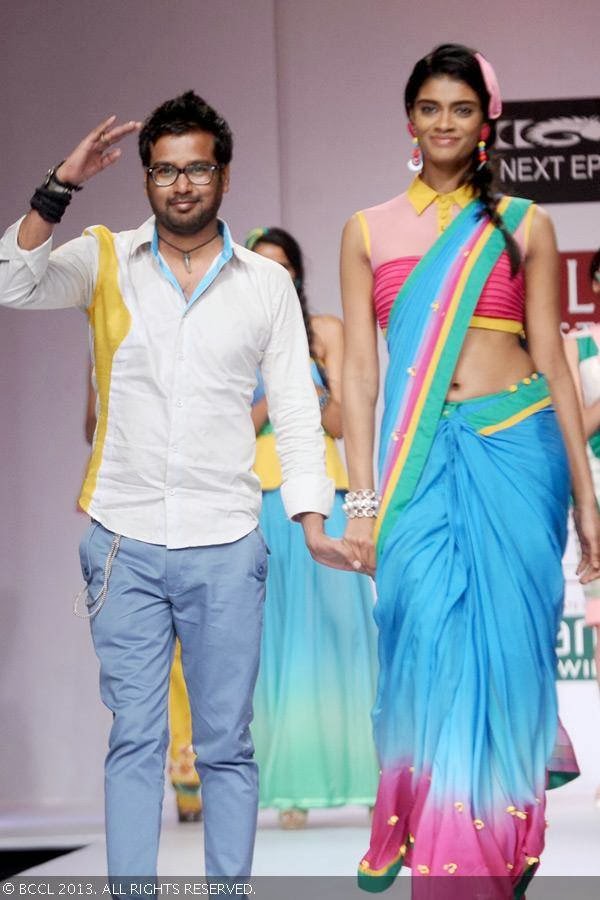 Fashion designer Shantanu Singh on Day 4 of Wills Lifestyle India Fashion Week (WIFW) Spring/Summer 2014, held in Delhi.