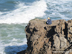 Man fishing at Point Lobos.