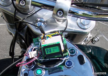 Motorcycle control panel