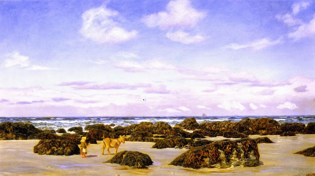 John Edward Brett - View on the Beach at St. Agnes