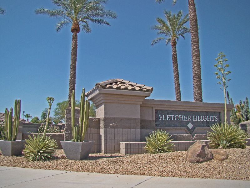 Picture of sign at entry to Fletcher Heights
