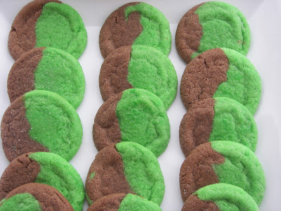 St. Patrick's Day Marble Cookies