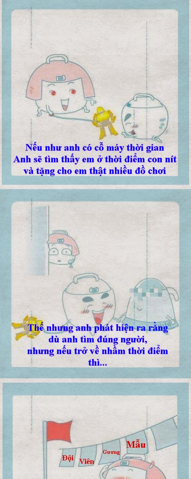 Nếu như anh có cỗ máy thời gian của Doraemon thì... <3