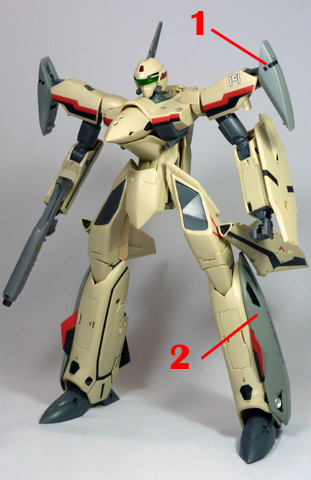 Macross Plus YF-19 with FAST Pack Armament weapon position