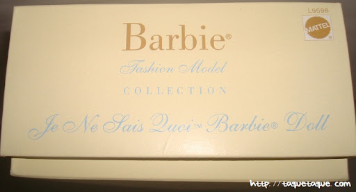 Barbie Silkstone Je ne sais quoi: parte superior de la caja