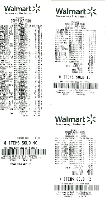 how can i see receipts in walmart app