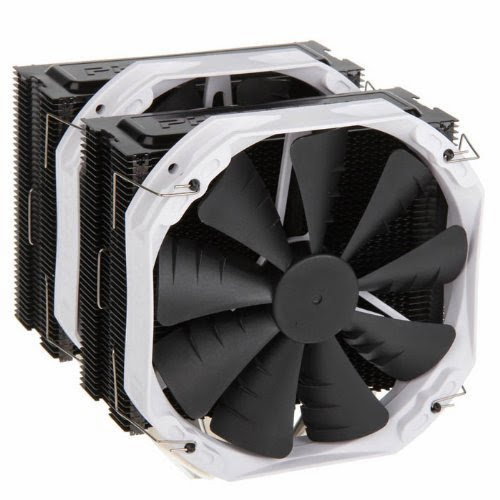  Phanteks CPU Cooler with 5 x 8mm Dual Heat-pipes, 140mm Premium Fans and PWM Adaptor, Patented P.A.T.S Coating, PH-TC14PE_BK (Black)