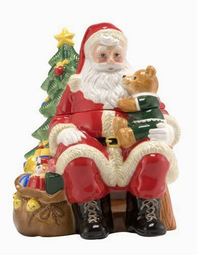  Nikko Ceramics Christmas 3D Santa Cookie Jar 11