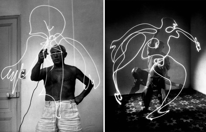Pablo Picasso pintando con luz en 1949 [Fotografías]