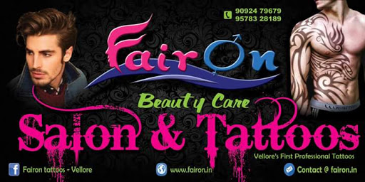 FAIR ON TATTOOS, Regional Transport Office Road, Phase 2, Sathuvachari, Vellore, Tamil Nadu 632009, India, Tattoo_Shop, state TN