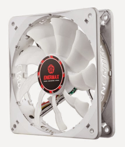  Enermax Cluster Advance APS 120mm Case Fan Cooling, White UCCLA12P