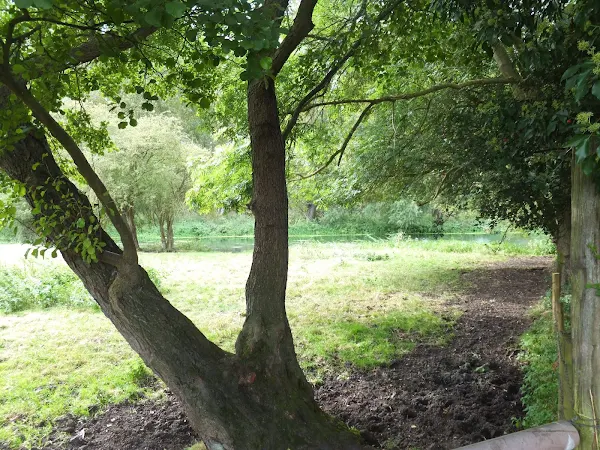 Footpath up to Hall Farm from the Waveney valley near Hoxne