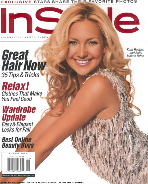 InStyle US August 2003 Kate Hudson
