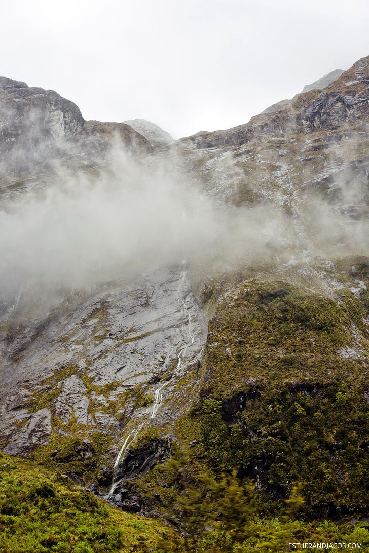 Valley of a thousand Waterfalls Fiordland National Park New Zealand.