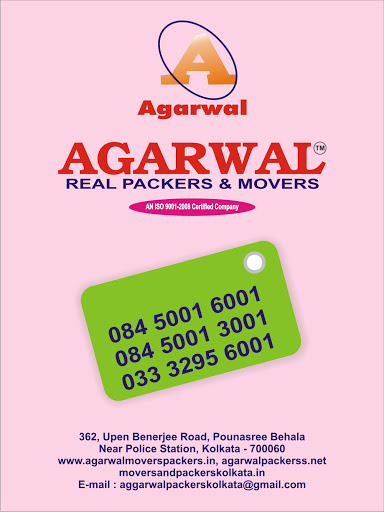 Agarwal Packers Store, Call us 8450016001, Kanchrapara Loco, Kolkata, West Bengal 743145, India, Removalist, state WB