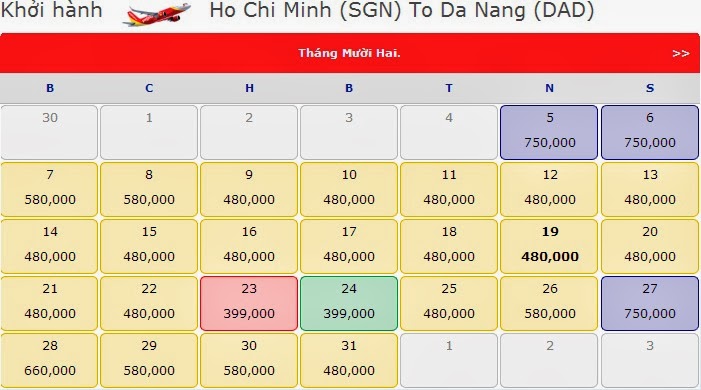 Vé giá rẻ VietJet Air đi Đà Nẵng