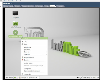 Instalar Linux Mint 13 sobre VMware vSphere ESXi