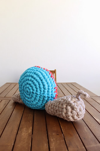 Not 2 late to craft: Caragol de ganxet gegant / Giant crochet snail