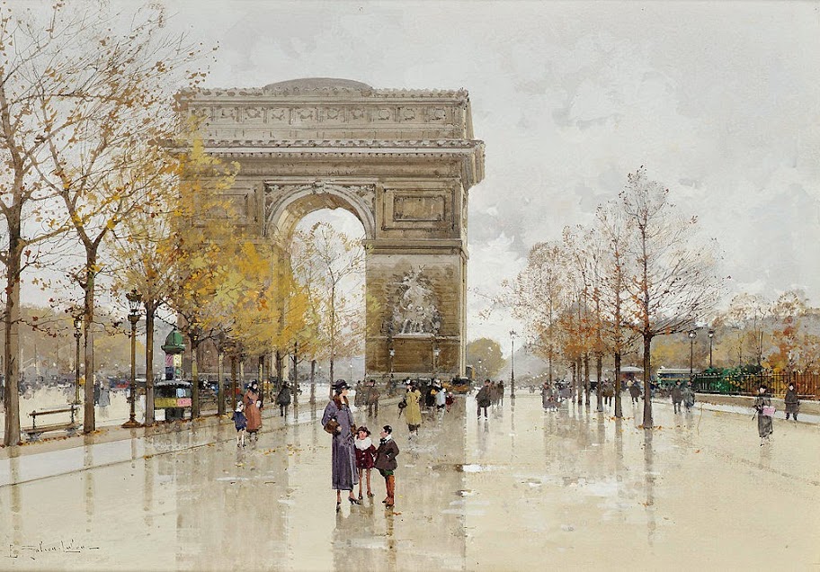 Eugène Galien-Laloue - Paris Arc de Triomphe