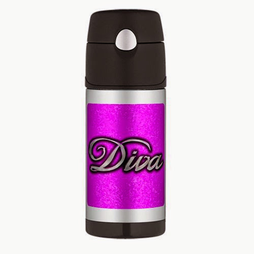  Thermos Travel Water Bottle Diva Princess