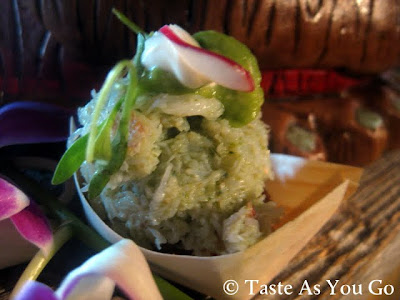 Crab and Avocado Corn Cake from The Hurricane Club - Photo by Taste As You Go