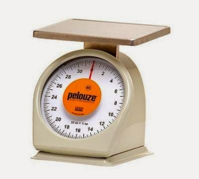  Rubbermaid FG832W Pelouze Portion Scale - Counter Model, Orange Lens, 32-oz x 1/8-oz, Steel, Each